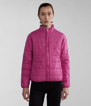 Napapijri Acalmar Short Jacket Puffer Jas Dames Roze | LIPCZTU-59