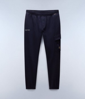 Napapijri Badge Cargo Joggers Joggingbroek Heren Donkerblauw | ZEWHJUR-03