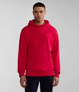 Napapijri Balis Summer Hoodie Hoodie Heren Rood | XPFUODA-86