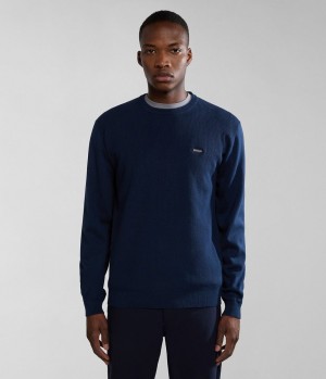 Napapijri Barensee Jumper Jumpers Heren Donkerblauw | HQISRJW-60
