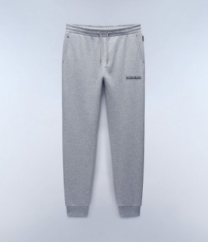 Napapijri Box Logo Joggers Joggingbroek Heren Grijs | KXTUFDM-23
