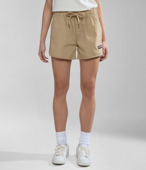 Napapijri Boyd Bermuda Shorts Korte Broek Dames Beige | JVRYHTP-39
