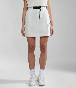 Napapijri Boyd Skirt Rokken Dames Wit | IPLCHFB-03