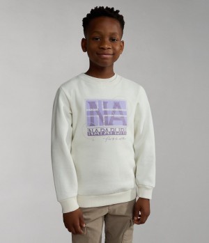 Napapijri Brunt Sweatshirt (4-16 YEARS) Sweatshirts Kinderen Wit | QHJTMSD-97
