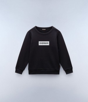 Napapijri Chamois Sweatshirt (4-16 YEARS) Sweatshirts Kinderen Zwart | GRAKJYX-13