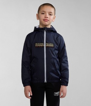 Napapijri Cree Short Jacket (4-16 YEARS) Short Jackets Kinderen Donkerblauw | XEGKBFL-06