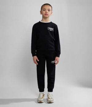 Napapijri Cree Tracksuit (4-16 YEARS) Sweatshirts Kinderen Zwart | YKFAURI-09