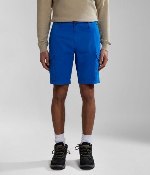 Napapijri Deline Bermuda Shorts Korte Broek Heren Blauw | HQVXNZW-43