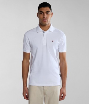 Napapijri Eolanos Short Sleeve Polo Shirt Poloshirt Heren Wit | JUSYCIQ-45