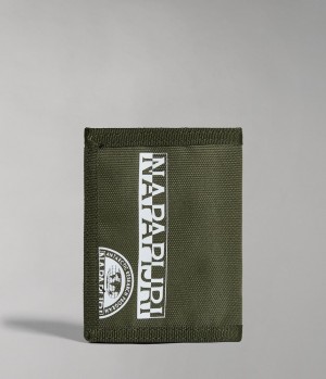 Napapijri Happy Wallet Kleine Portefeuille Heren Khaki Groen | GPIOHBK-21