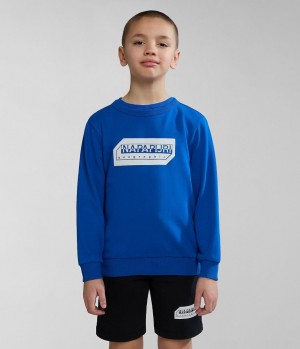 Napapijri Kitik Sweatshirt (4-16 YEARS) Sweatshirts Kinderen Blauw | UZVTJQS-64