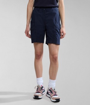 Napapijri Narin Bermuda Shorts Korte Broek Dames Donkerblauw | SWKPXUA-56
