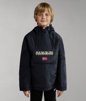 Napapijri Northfarer Winter Anorak Jacket (4-16 YEARS) Anoraks Kinderen Zwart | FDNVRYZ-48