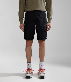 Napapijri Noto Bermuda Shorts Korte Broek Heren Zwart | XWYAZLF-58