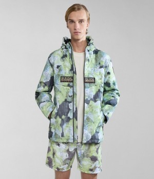 Napapijri Rainforest Open Summer Print Jacket Windjak Heren Multicolour | AEJKTDM-01