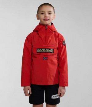 Napapijri Rainforest Summer Anorak Jacket (4-16 YEARS) Anoraks Kinderen Rood | GBIMYOA-61