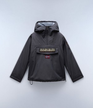 Napapijri Rainforest Winter Anorak Jacket (4-16 YEARS) Anoraks Kinderen Donkergrijs | KHLMZQF-86
