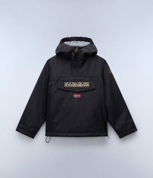 Napapijri Rainforest Winter Anorak Jacket (4-16 YEARS) Anoraks Kinderen Zwart | FMDHECT-28