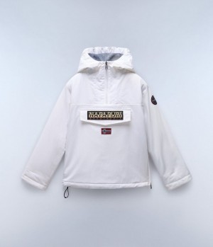 Napapijri Rainforest Winter Anorak Jacket (4-16 YEARS) Anoraks Kinderen Wit | FISHRBU-91