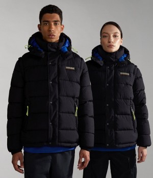 Napapijri Rick Puffer Jacket Puffer Jas Dames Zwart | ZXNHUKV-65