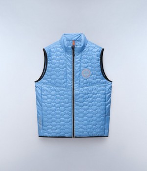 Napapijri Sarine Vest Gilet Heren Blauw Grijs | BDYQTLS-76