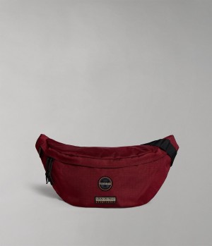 Napapijri Voyage Taille Bag Tassen Heren Bordeaux | DMPEBWQ-04