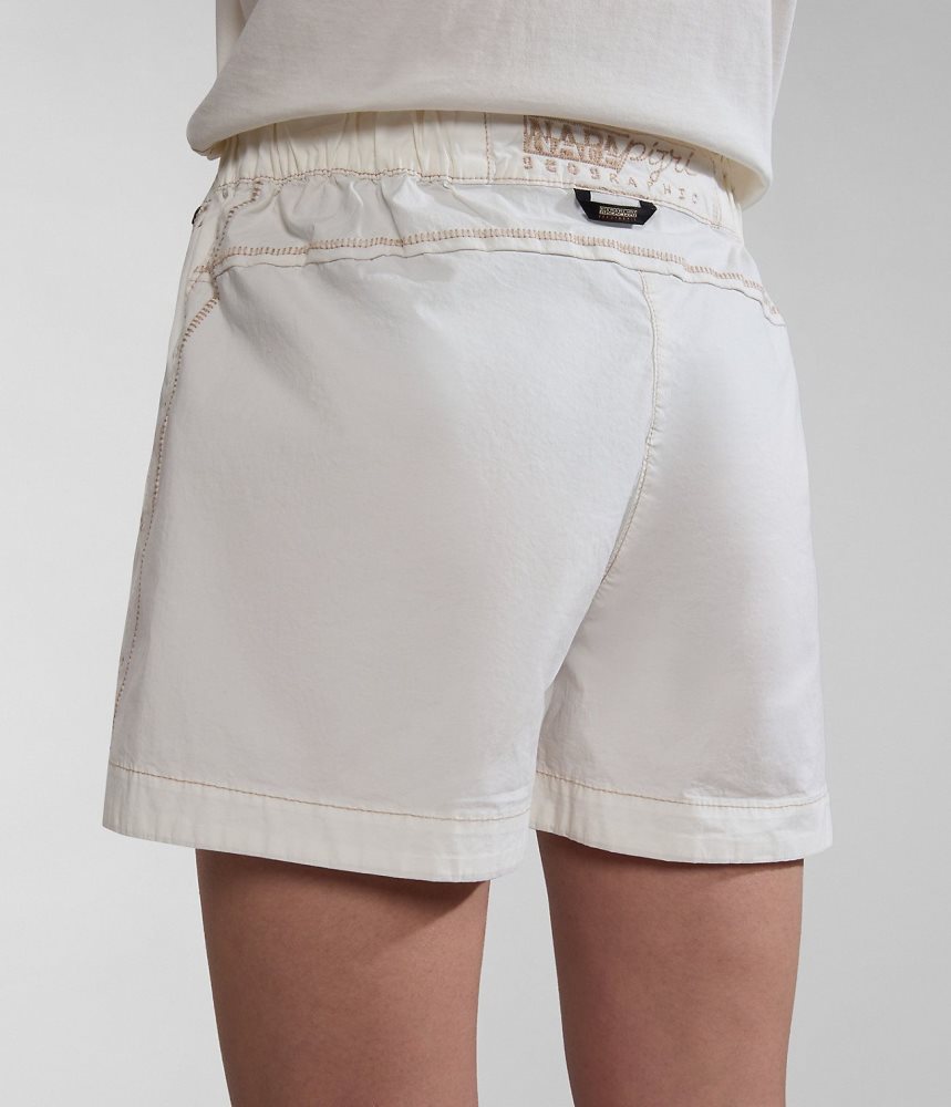Napapijri Aberdeen Bermuda Shorts Korte Broek Dames Wit | ZTJVORU-28