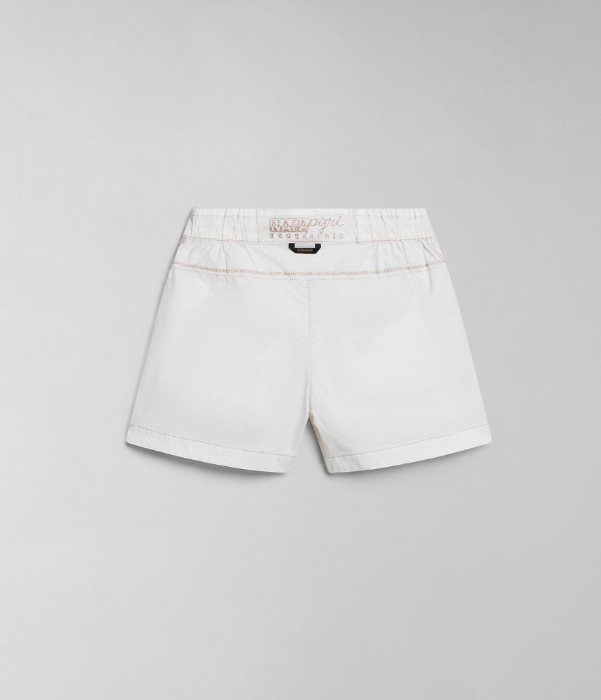 Napapijri Aberdeen Bermuda Shorts Korte Broek Dames Wit | ZTJVORU-28