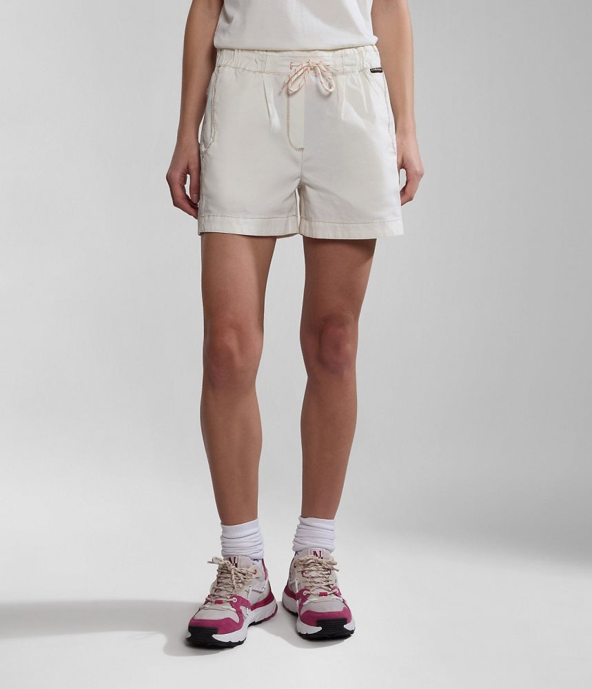Napapijri Aberdeen Bermuda Shorts Korte Broek Dames Wit | ZTJVORU-28