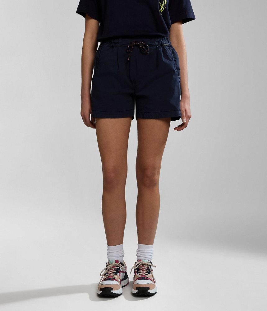 Napapijri Aberdeen Bermuda Shorts Korte Broek Dames Donkerblauw | PGYFJCL-62