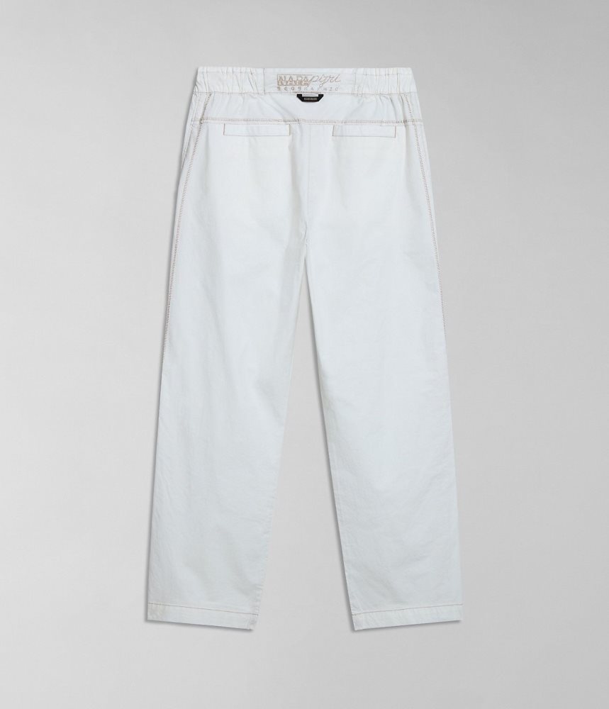 Napapijri Aberdeen Trousers Joggingbroek Dames Wit | WNKUOEI-14