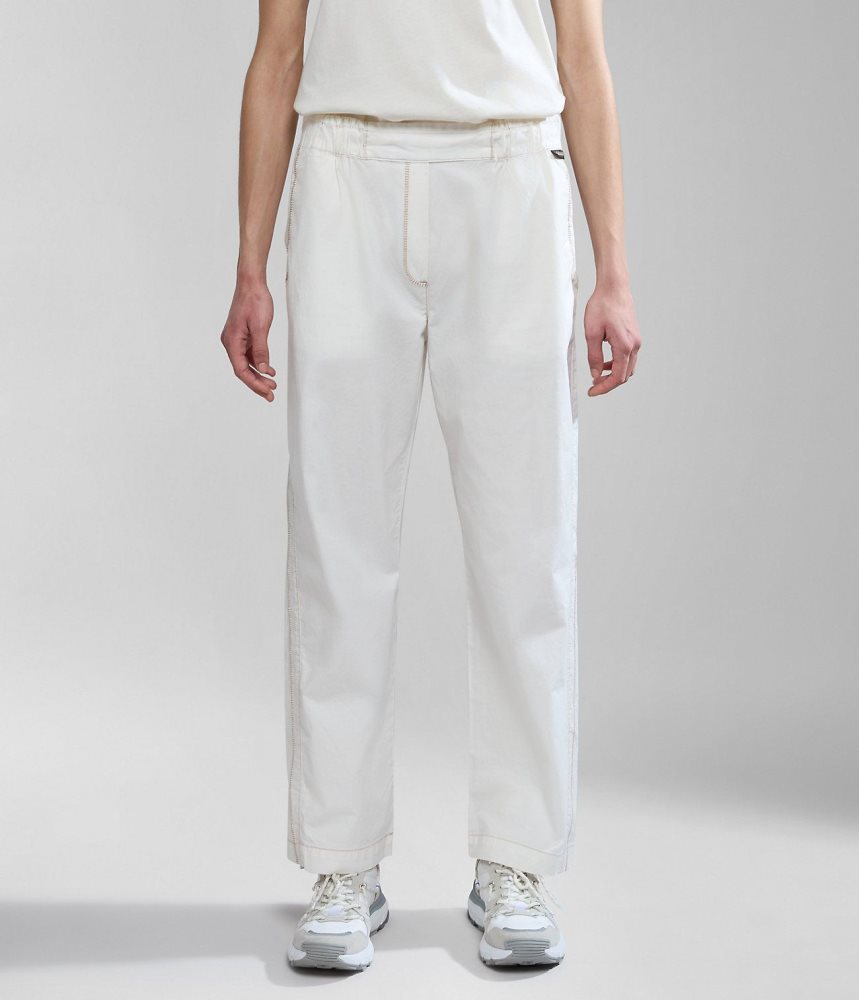 Napapijri Aberdeen Trousers Joggingbroek Dames Wit | WNKUOEI-14