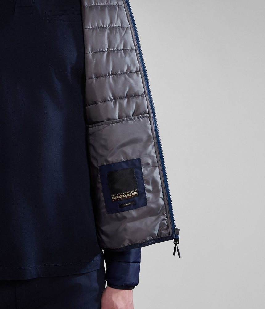 Napapijri Acalmar Short Jacket Puffer Jas Heren Donkerblauw | TIYVDXK-41