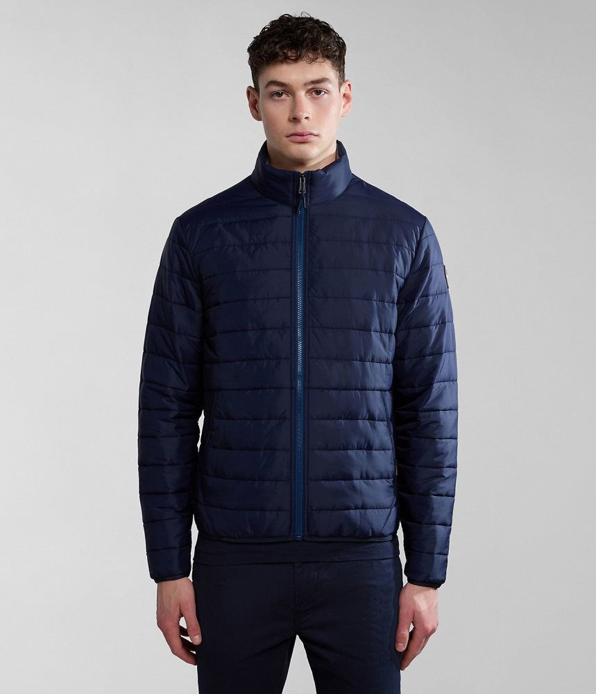Napapijri Acalmar Short Jacket Puffer Jas Heren Donkerblauw | TIYVDXK-41