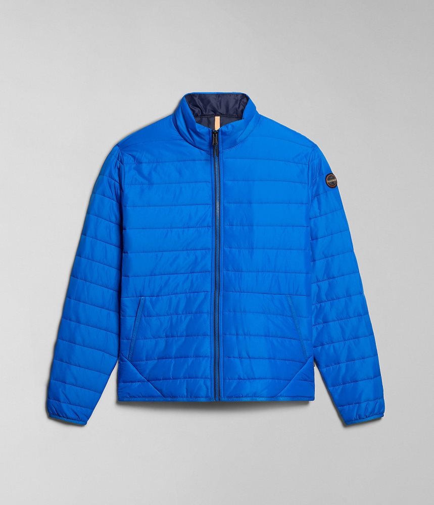 Napapijri Acalmar Short Jacket Puffer Jas Heren Blauw | NFDKJUY-50