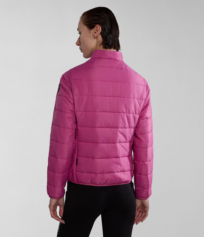 Napapijri Acalmar Short Jacket Puffer Jas Dames Roze | LIPCZTU-59
