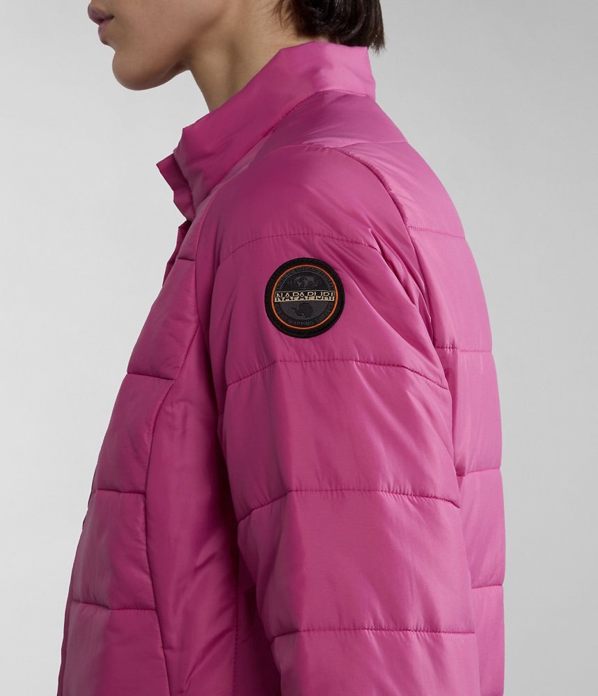Napapijri Acalmar Short Jacket Puffer Jas Dames Roze | LIPCZTU-59