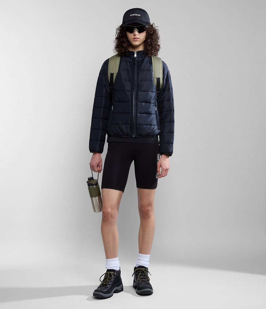 Napapijri Acalmar Short Jacket Puffer Jas Dames Zwart | YLUQDES-26