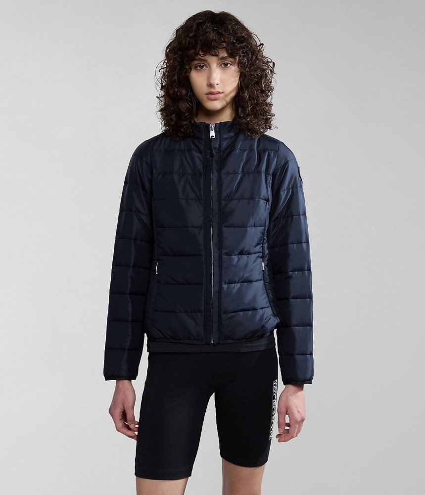 Napapijri Acalmar Short Jacket Puffer Jas Dames Zwart | YLUQDES-26