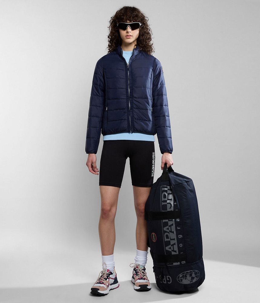 Napapijri Acalmar Short Jacket Puffer Jas Dames Donkerblauw | GFOTCBI-70