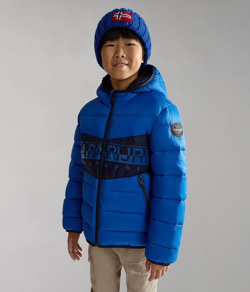 Napapijri Aerons Puffer Jacket (4-16 YEARS) Puffer Jas Kinderen Blauw | ZAUNIYE-92