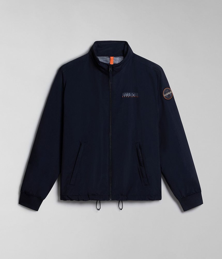 Napapijri Agard Bomber Jacket Short Jackets Heren Zwart | VQSXIFK-19