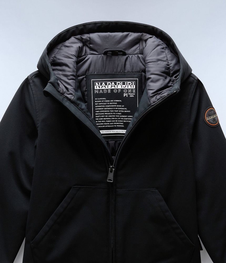 Napapijri Altmann Short Jacket (4-16 YEARS) Short Jackets Kinderen Zwart | XIEPZRU-45