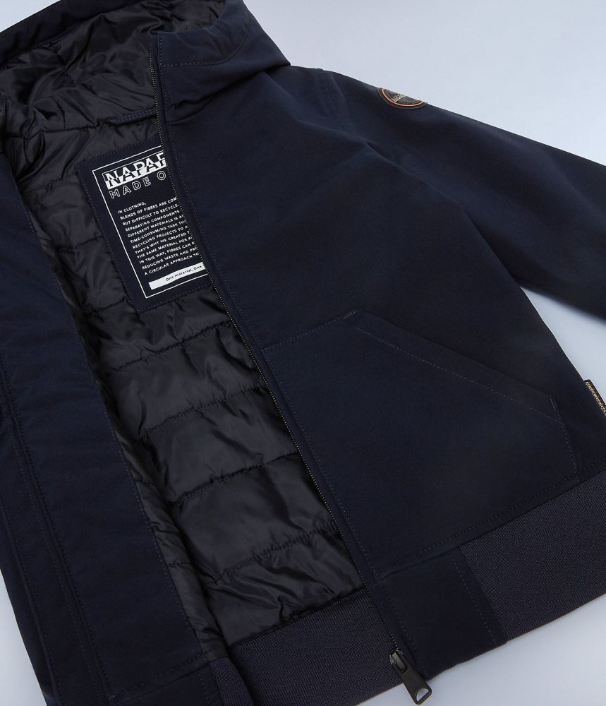 Napapijri Altmann Short Jacket (4-16 YEARS) Short Jackets Kinderen Donkerblauw | LNUWIDB-70