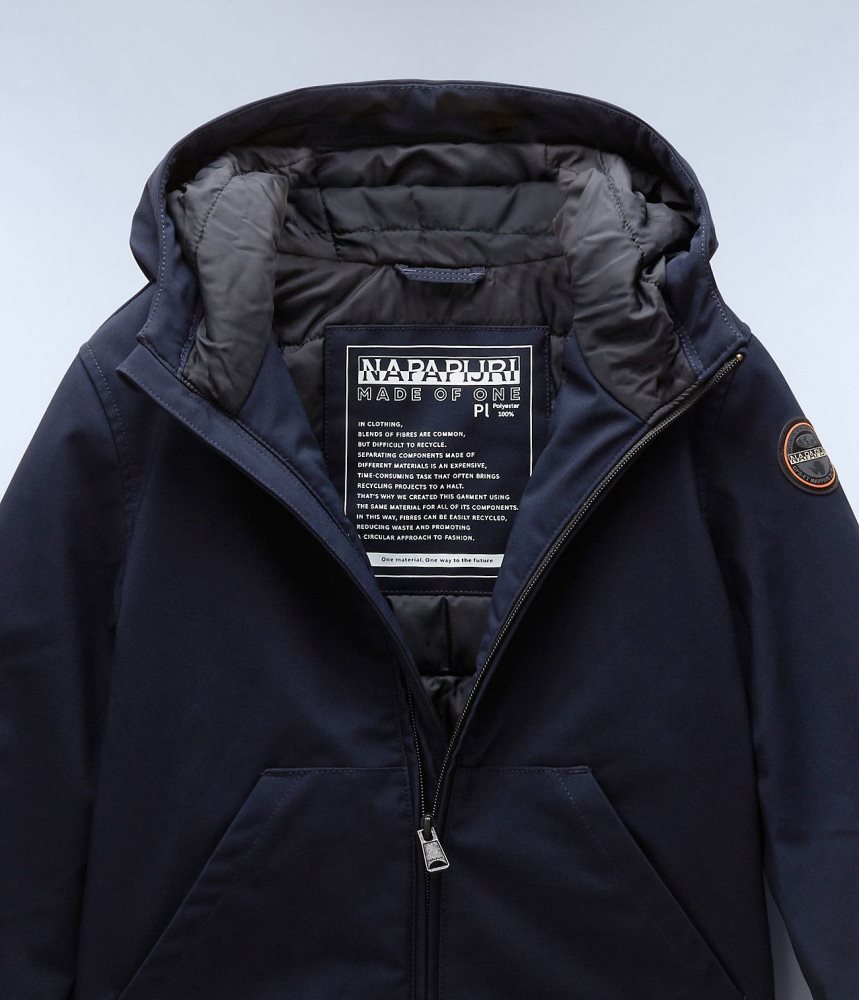 Napapijri Altmann Short Jacket (4-16 YEARS) Short Jackets Kinderen Donkerblauw | LNUWIDB-70