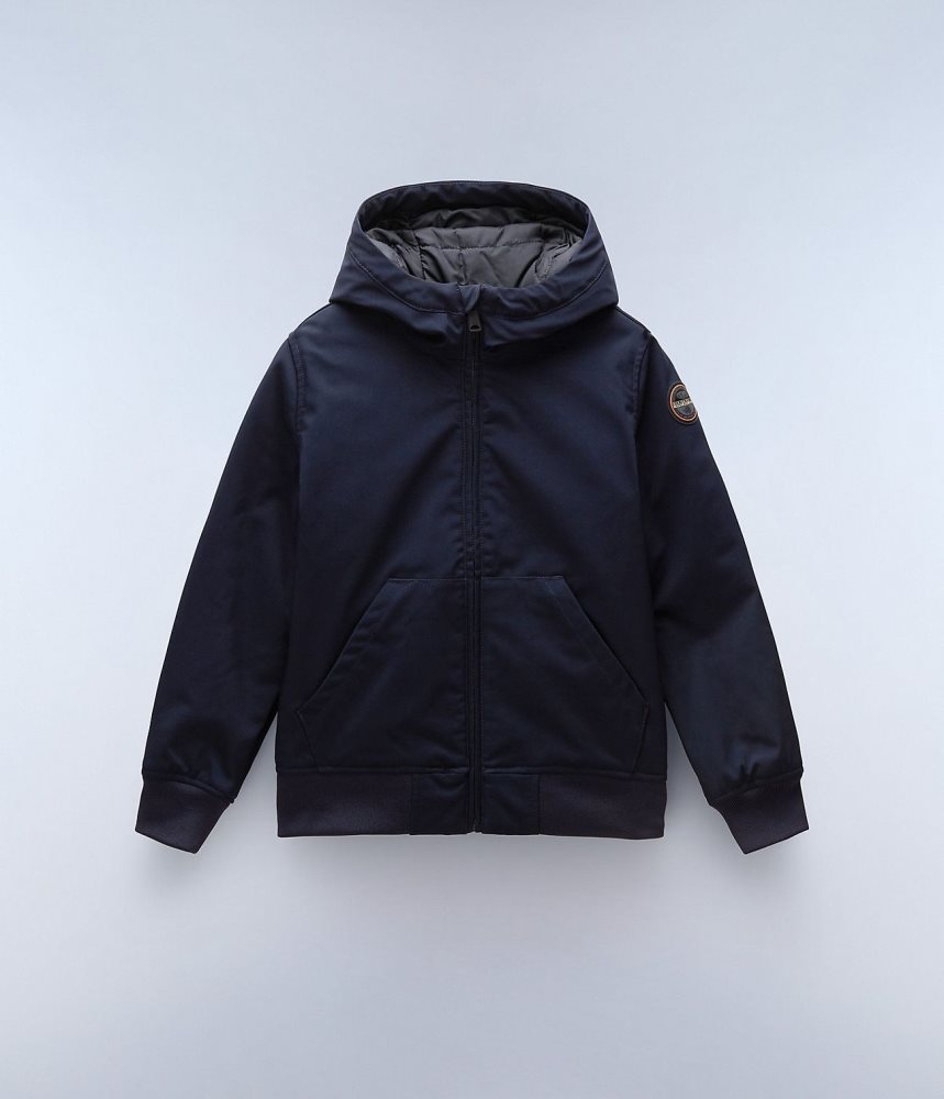 Napapijri Altmann Short Jacket (4-16 YEARS) Short Jackets Kinderen Donkerblauw | LNUWIDB-70