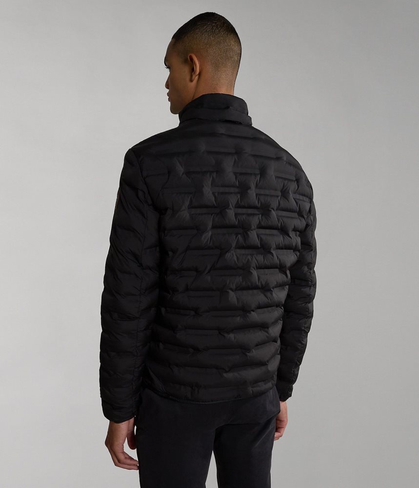 Napapijri Alvar Reversible Puffer Jacket Puffer Jas Heren Zwart | FOTZLIX-70