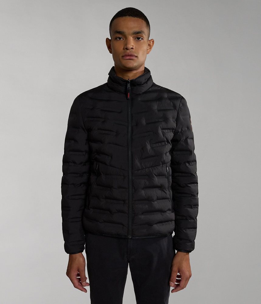 Napapijri Alvar Reversible Puffer Jacket Puffer Jas Heren Zwart | FOTZLIX-70