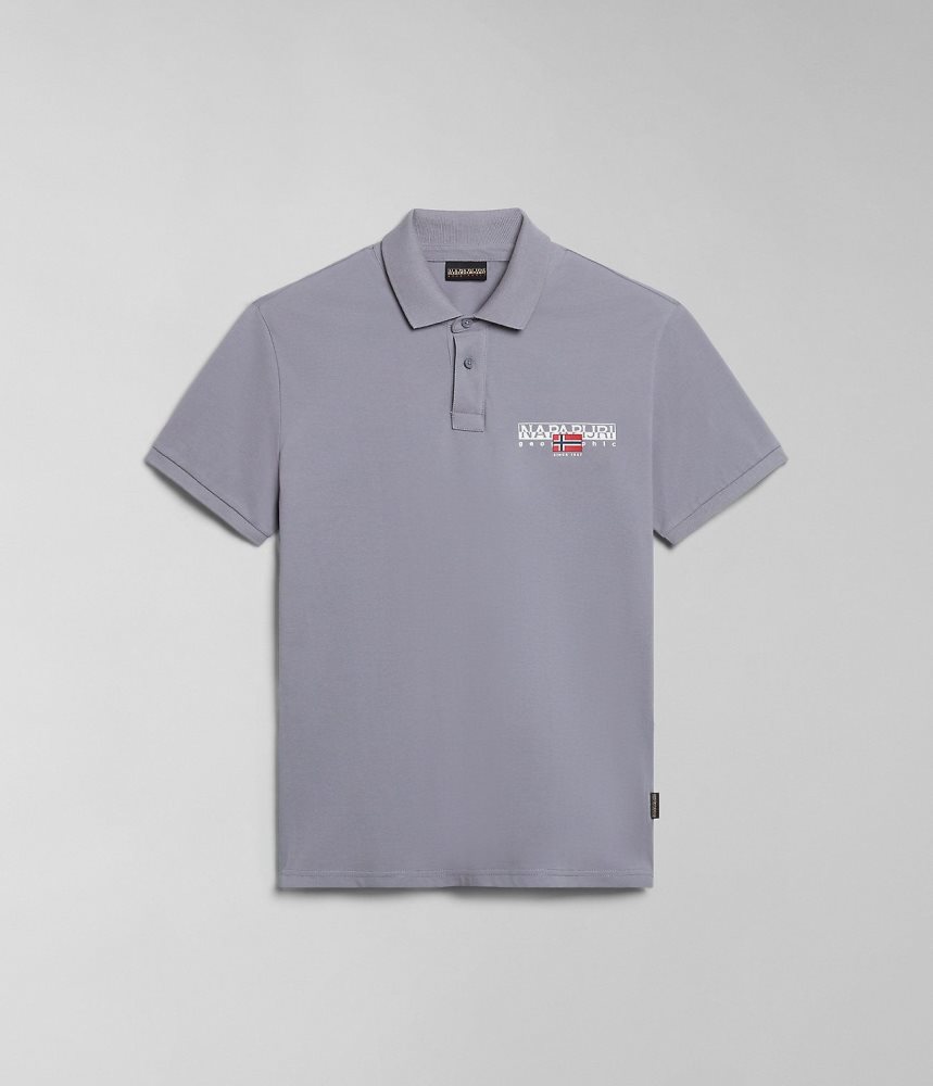 Napapijri Aylmer Short Sleeve Polo Shirt Poloshirt Heren Grijs | DOMLJTA-91