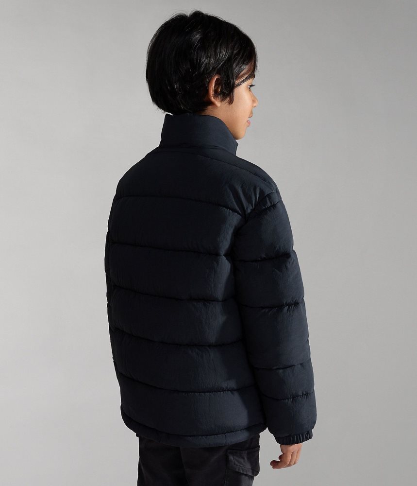 Napapijri Bachar Puffer Jacket (10-16 YEARS) Puffer Jas Kinderen Zwart | IBDGWOZ-86